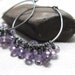 Amethyst sterling silver earrings, Wisteria Lane