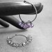 Amethyst sterling silver earrings, Wisteria Lane