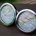 Drawer Pull Cabinet Knob Handle - Custom Vintage Map - You Pick Location