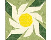 Edelweiss paper pieced quilt block pattern INSTANT DOWNLOAD PDF