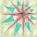Supernova paper pieced quilt block pattern INSTANT DOWNLOAD PDF