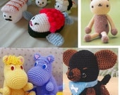 Amigurumi Rabbit Sushi Chihuahua Dog Pet Mommin Crochet Collection Pattern
