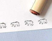 Polar Bear Rubber Stamp