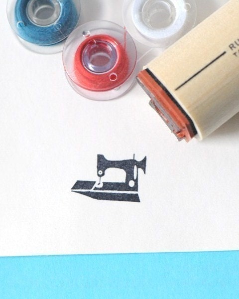 Featherweight Sewing Machine Rubber Stamp
