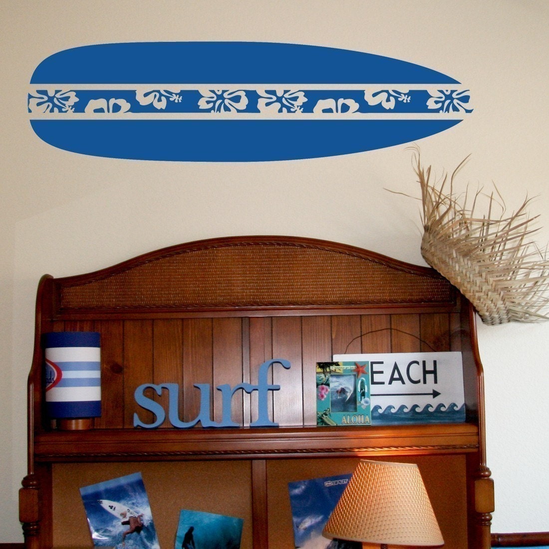 Surfboard Large Wall Decal
