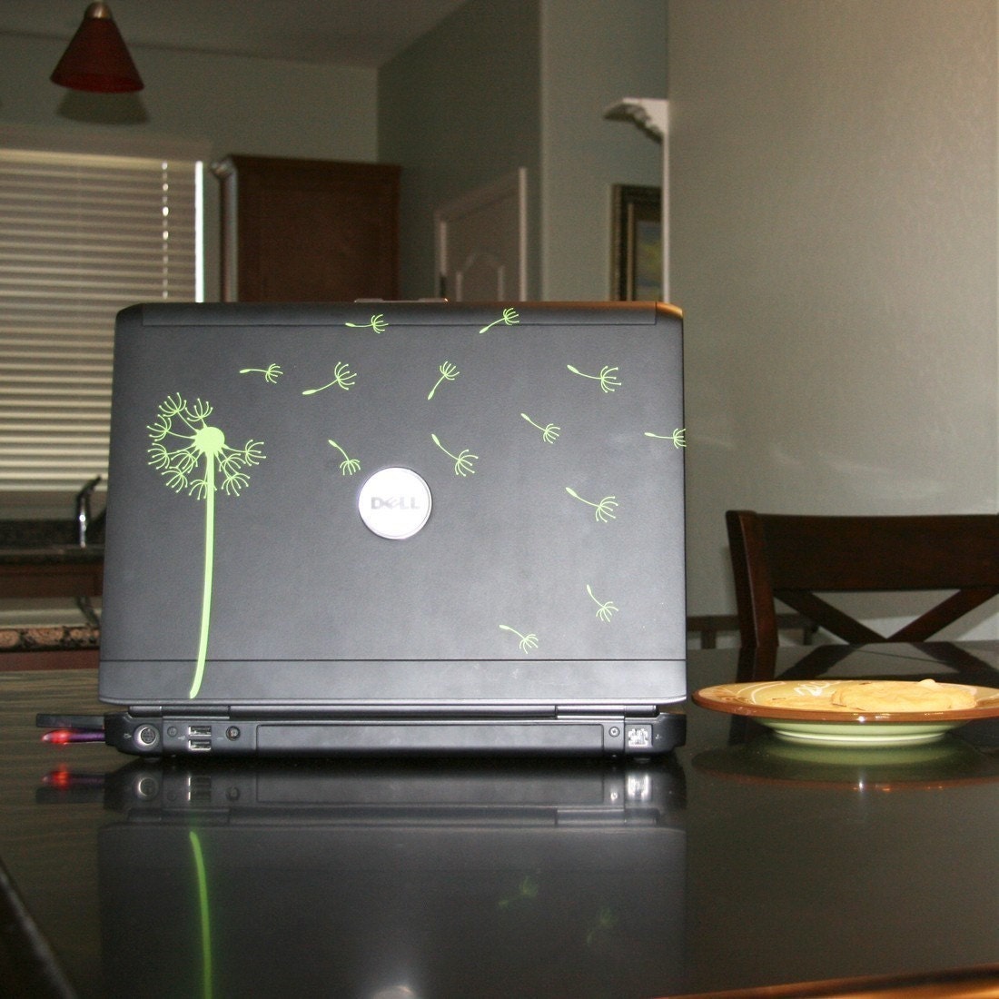 Dandelion Blowing in the Wind Laptop / Notebook Computer Decal