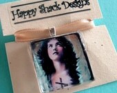 Melange Series No. 2 Glass Tile Pendant by Happy Shack Designs