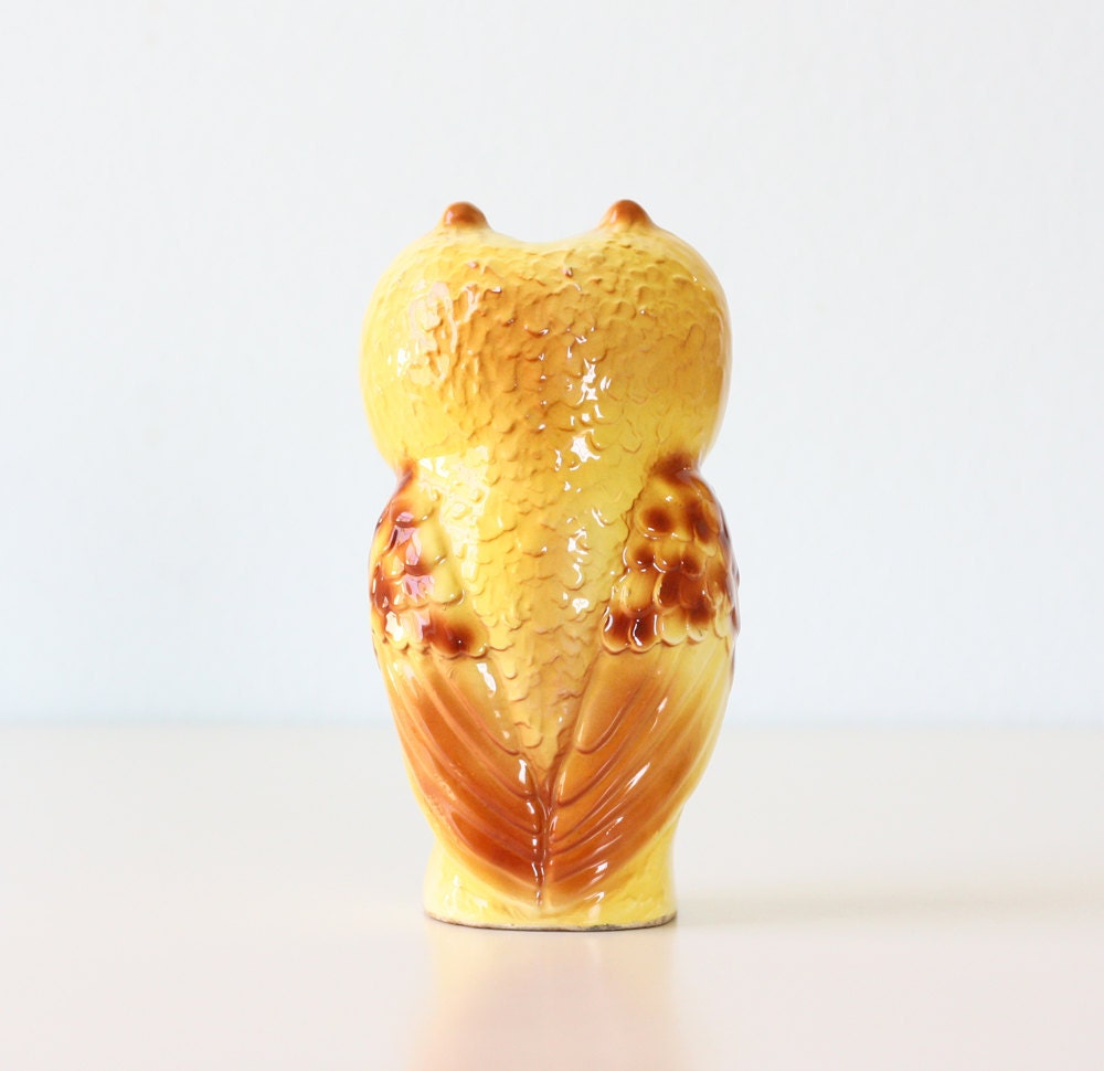 Retro Owl Bank with Winking Eye