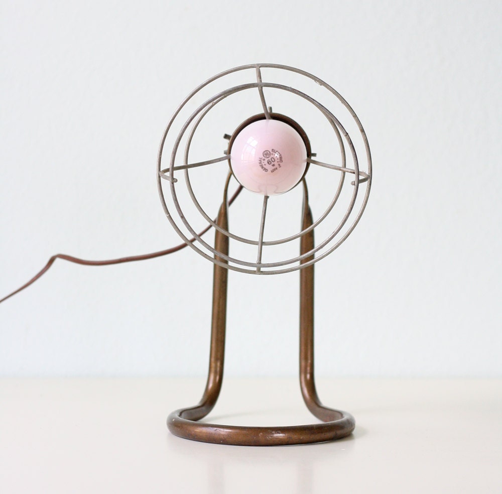 Industrial Caged Lamp