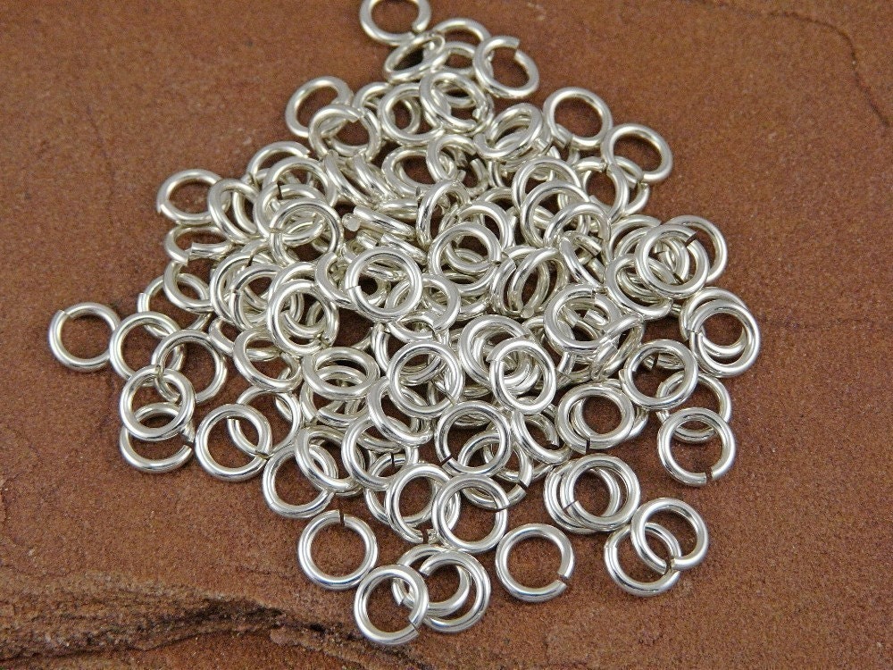 Sterling Silver Jump Ring Duo - 50 20g 3mm ID and 35 18g 3mm ID