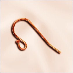 Copper Earwires - 72 genuine copper balled earwires