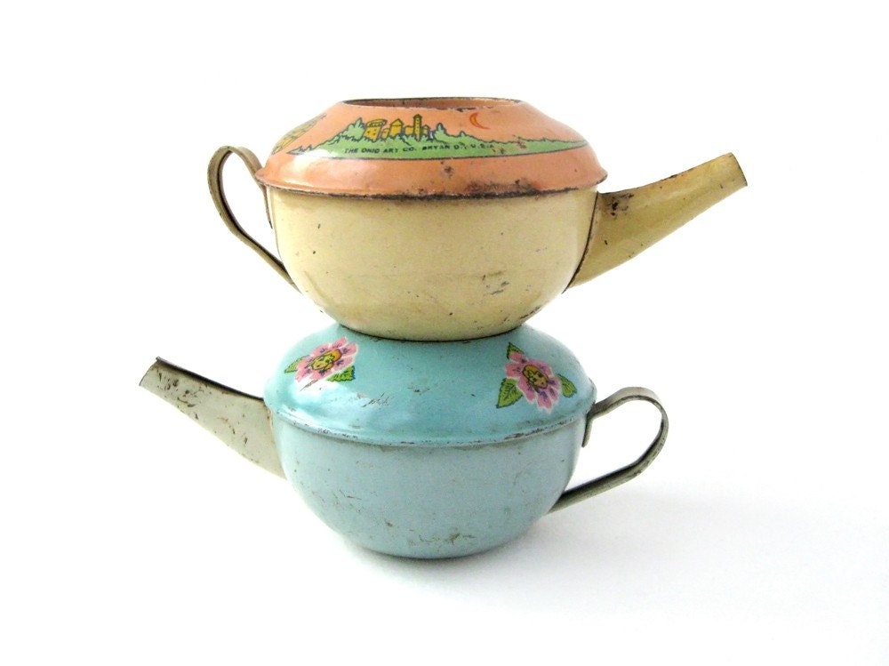 Toy Teapots CINDERELLA and FLOWER FAIRY Theme - Set of 2 Teapots
