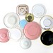Summer Garden - FLOWER SAUCERS - Instant Collection of Toy Saucers, Set of 11 Pieces