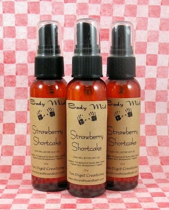 STRAWBERRY SHORTCAKE Body Mist Spray - 2oz