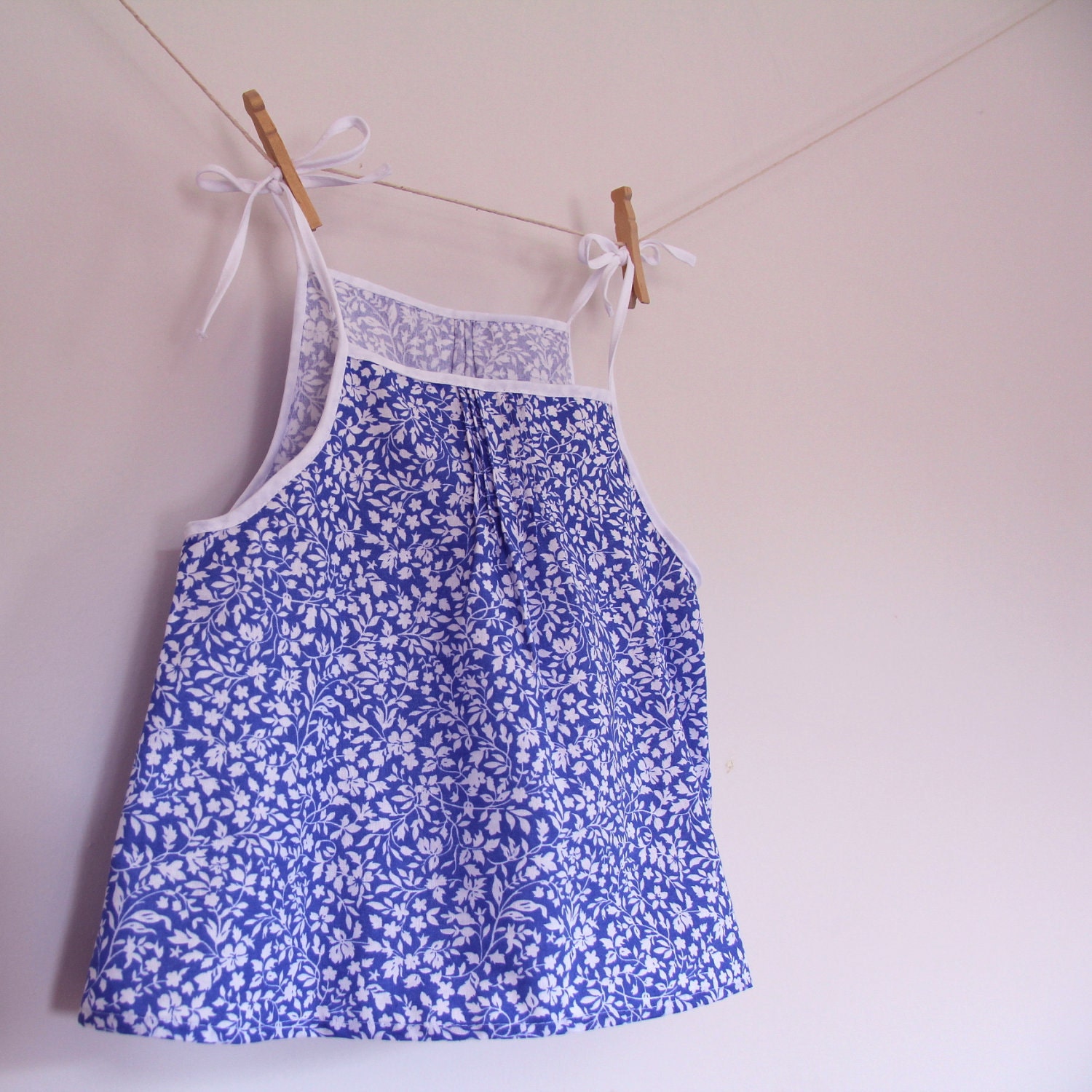 Fresh Floral Pintuck Dress
