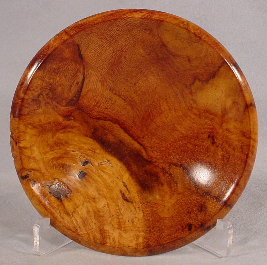 Afzelia Ring or Coin Dish turned wood bowl number 4450 by Bryan Tyler Nelson