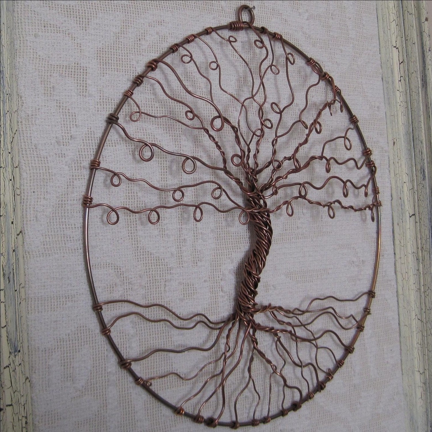 Earring Tree, Copper Tree of life, wall hanging, wall art, jewelry holder, jewelry tree, organize and display, earring display