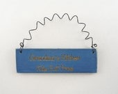 GRANDMAS KITCHEN Kids Eat Free SIGN Double Sided Grandparents So Easy To Operate A Child Can Do It