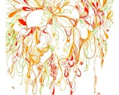 art print- Blossoms Series 2010-03 Giclee Print8.5x11- wall art- wall decor