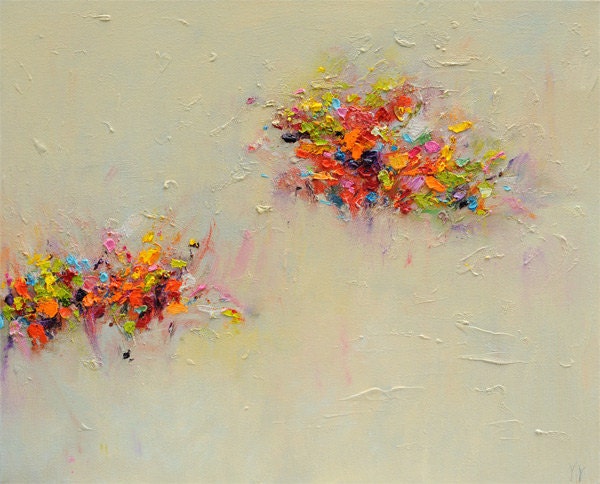 art Giclee Print  16x20 from original abstract oil painting-Abstract Landscape 5- wall decor