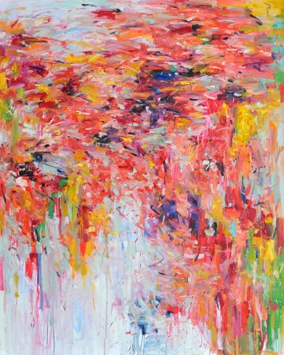 Art PRINT- giclee- 8x10 - from original oil painting-wall decor- wall art-abstract- contemporary