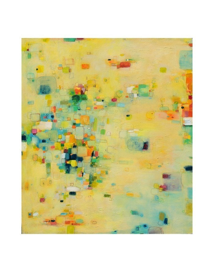 Art Giclee PRINT -Beach Fun -from mix media abstract painting