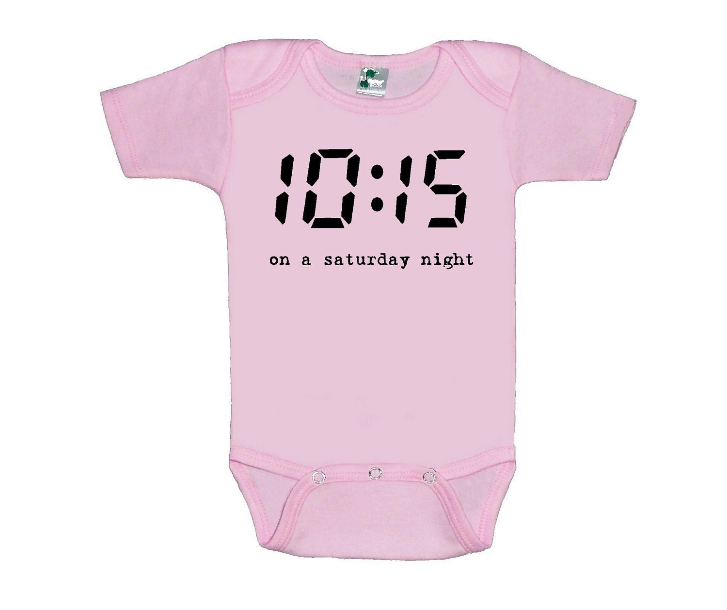 10:15 on a saturday night baby bodysuit shirt creeper silkscreen screenprint Choose Size
