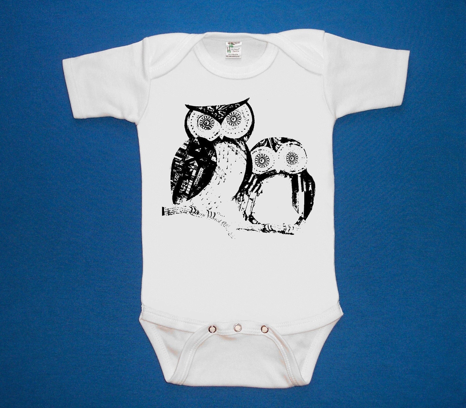 Baby Mama owl owls mothers day baby bodysuit one piece creeper silkscreen screenprint Choose Size