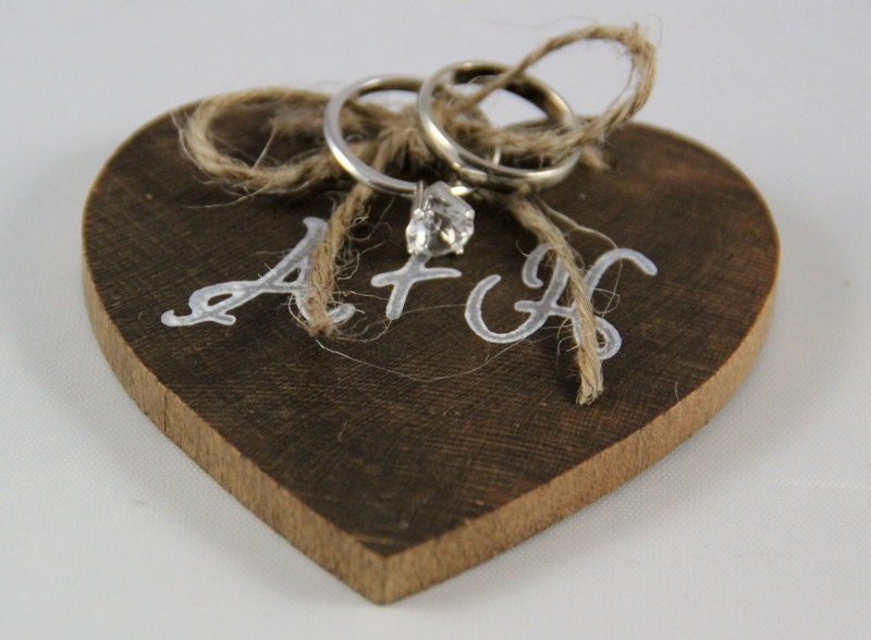 Personalized Heart Ring Bearer Pillow with FREE SHIPPING