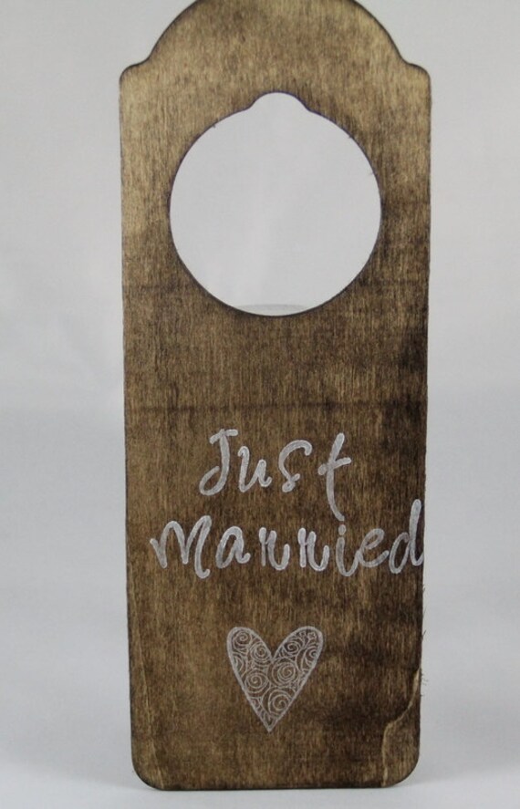 Just married door hanger