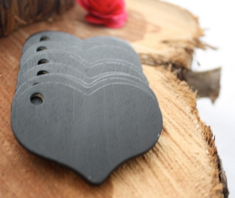 Chalkboard Heart gift tag set of 10 FREE SHIPPING