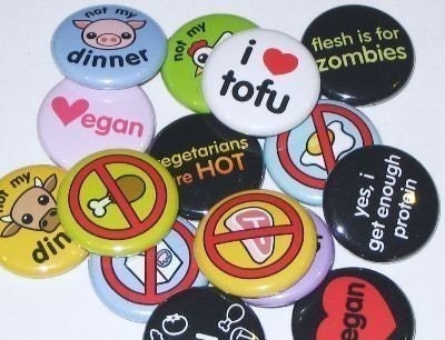 Veg Out - 1 Inch Button Pack (pick any 5 designs)