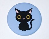 Black Cat - Large Magnet (2.25 inch)