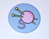 Knitting - Large Magnet (2.25 inch)