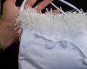 Evening Bag ,  Cute Purse , Unique Handbag , Unique Purse , White Handbag , Evening Handbag , Little Girl Purse , First Communion Purse