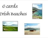 6 Irish Beach Blank Cards Photo Cards, St. Patricks Day, Holiday Card Set,