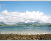 Ireland Landscape Photo Card, St. Patricks Day Card, Twelve Pins, Irish Seascape Photograph