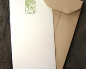 Leek, Onion, and Garlic Letterpressed Flat Panel Card Set (6 cards)
