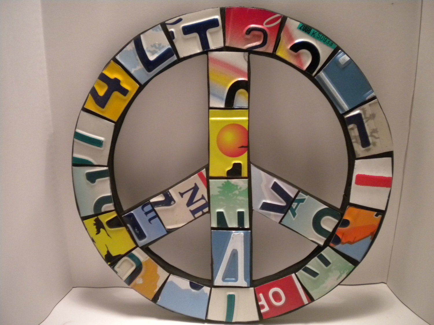 License Plate Peace Sign