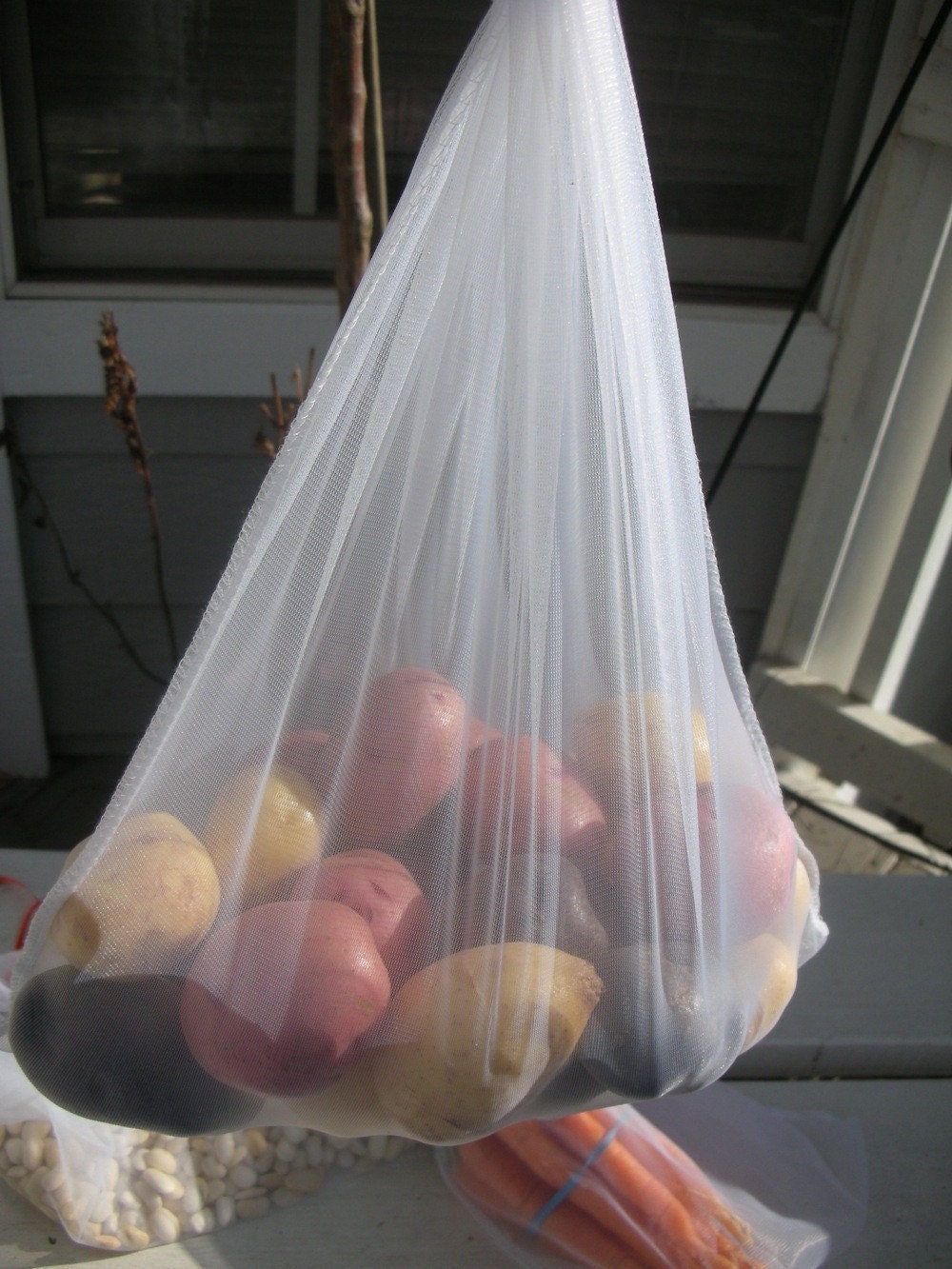 Set of 6 All Knit Reusable Produce Bags - Washable/Reusable