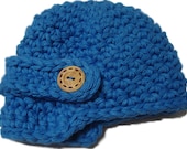 Crochet baby hat, Baby boy hat, newsboy hat