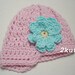 Crochet baby hat, newborn baby girl hat, newsboy hat