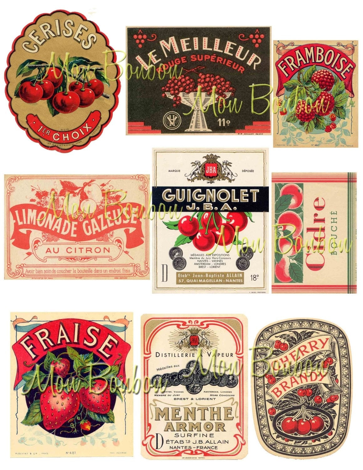 vintage fruit