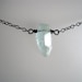 Aquamarine necklace sterling silver aquamarine jewelry - Makoa Nugget v4