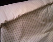 Historical Reproduction Fabric- Ivory Striped Canvas Cotton