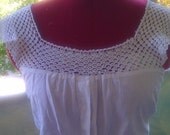 BLACK FRIDAY SALE Vintage Edwardian Camisole Corset Cover Fine Crochet Work - Mint Condition