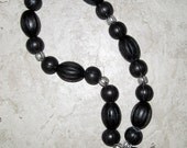 Black Voodoo Wooden Beaded Necklace