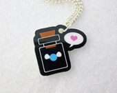 Blue Fairy Bottle Love Necklace