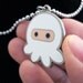 Deluxe Metal Reversible Ninja Octopus Necklace