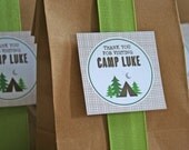 Favor Tags - Camping Birthday Party - PRINTABLE only Il_170x135